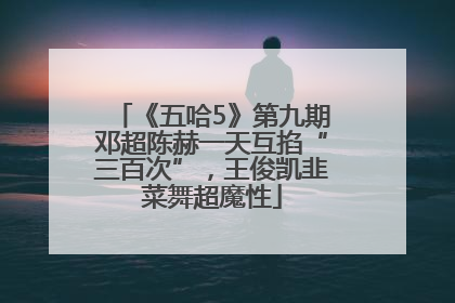 《五哈5》第九期邓超陈赫一天互掐“三百次”，王俊凯韭菜舞超魔性