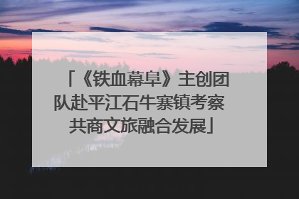 《铁血幕阜》主创团队赴平江石牛寨镇考察 共商文旅融合发展