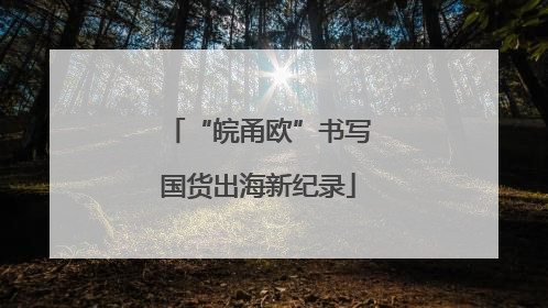 “皖甬欧”书写国货出海新纪录