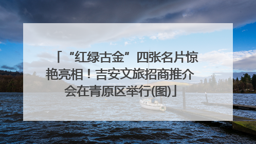 “红绿古金”四张名片惊艳亮相！吉安文旅招商推介会在青原区举行(图)