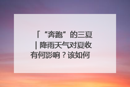 “奔跑”的三夏｜降雨天气对夏收有何影响？该如何防范？一文了解