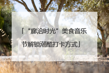 “廊洽时光”美食音乐节解锁潮酷打卡方式