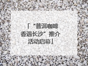 “普洱咖啡 香遇长沙”推介活动启幕