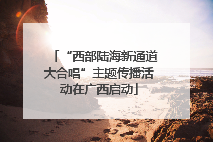 “西部陆海新通道大合唱”主题传播活动在广西启动