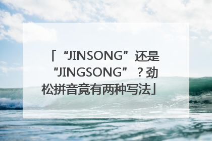 “JINSONG”还是“JINGSONG”？劲松拼音竟有两种写法