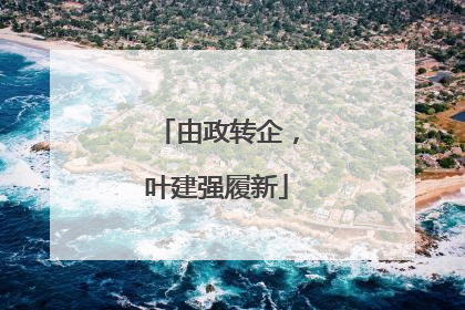 由政转企，叶建强履新