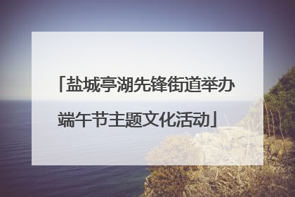 盐城亭湖先锋街道举办端午节主题文化活动