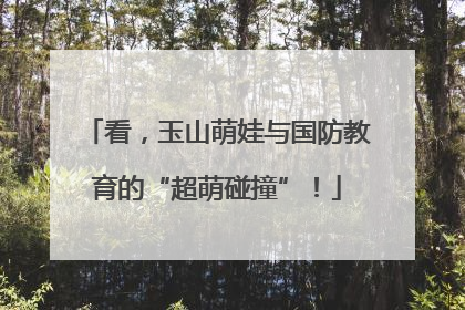 看，玉山萌娃与国防教育的“超萌碰撞”！