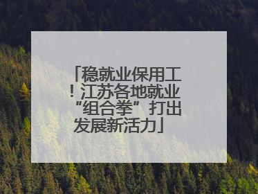 稳就业保用工！江苏各地就业“组合拳”打出发展新活力