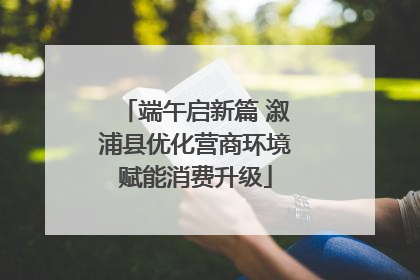 端午启新篇 溆浦县优化营商环境赋能消费升级