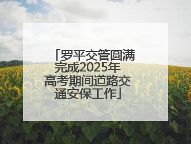 罗平交管圆满完成2025年高考期间道路交通安保工作