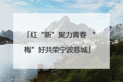 红“新”聚力青春 “梅”好共荣宁波慈城
