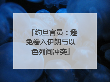 约旦官员：避免卷入伊朗与以色列间冲突