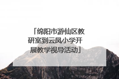 绵阳市游仙区教研室到云凤小学开展教学视导活动