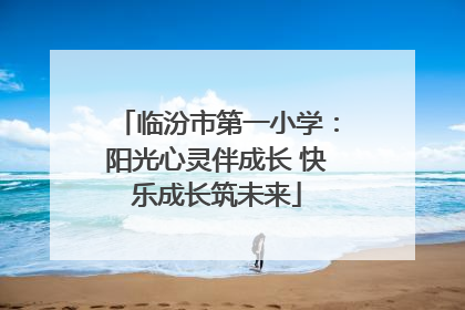 临汾市第一小学：阳光心灵伴成长 快乐成长筑未来