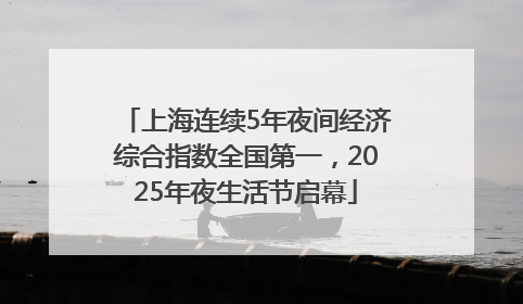 上海连续5年夜间经济综合指数全国第一，2025年夜生活节启幕