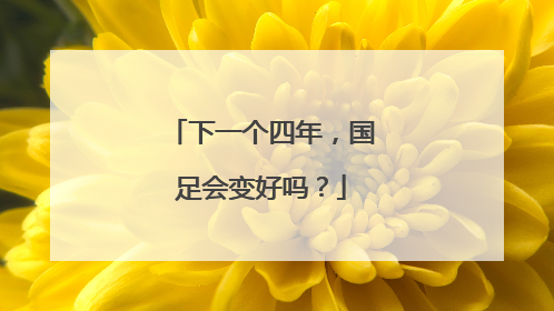 下一个四年，国足会变好吗？