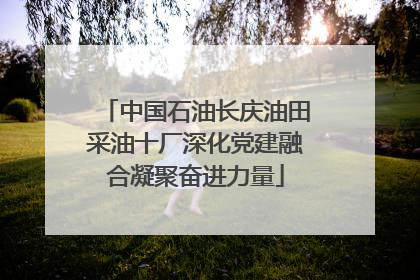 中国石油长庆油田采油十厂深化党建融合凝聚奋进力量