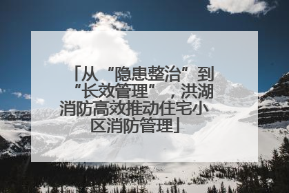 从“隐患整治”到“长效管理”，洪湖消防高效推动住宅小区消防管理