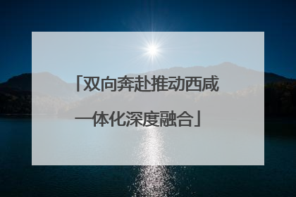 双向奔赴推动西咸一体化深度融合