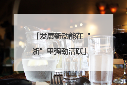 发展新动能在“浙”里强劲活跃