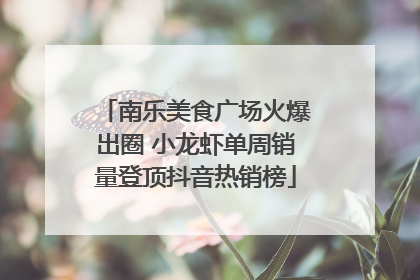 南乐美食广场火爆出圈 小龙虾单周销量登顶抖音热销榜