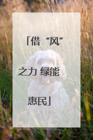 借“风”之力 绿能惠民