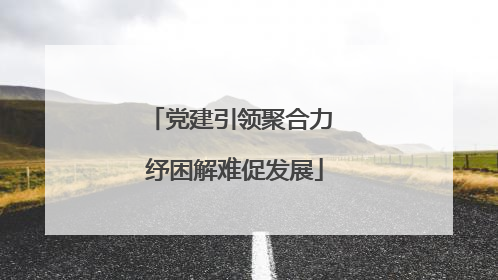 党建引领聚合力 纾困解难促发展