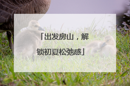 出发房山，解锁初夏松弛感