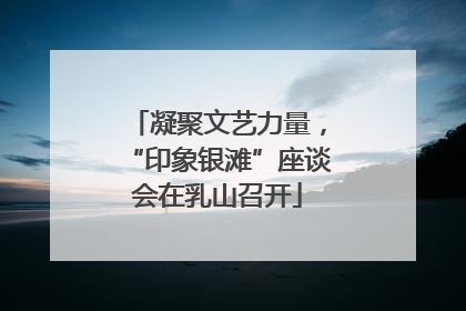 凝聚文艺力量，“印象银滩”座谈会在乳山召开