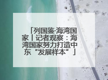列国鉴·海湾国家丨记者观察：海湾国家努力打造中东“发展样本”