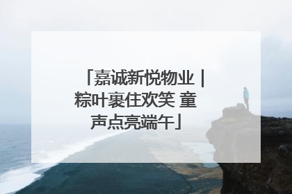嘉诚新悦物业｜粽叶裹住欢笑 童声点亮端午
