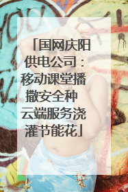 国网庆阳供电公司：移动课堂播撒安全种 云端服务浇灌节能花