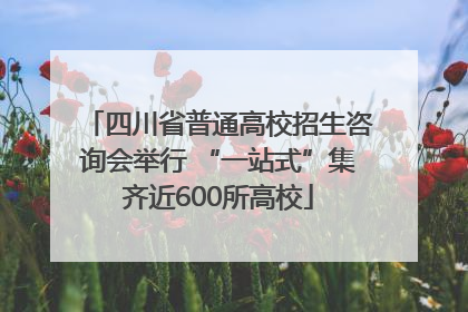 四川省普通高校招生咨询会举行 “一站式”集齐近600所高校