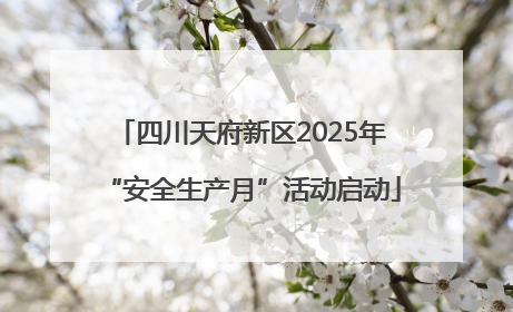 四川天府新区2025年“安全生产月”活动启动