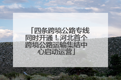 四条跨境公路专线同时开通！河北首个跨境公路运输集结中心启动运营