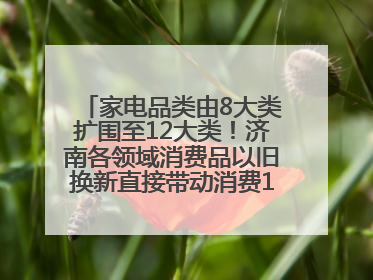 家电品类由8大类扩围至12大类！济南各领域消费品以旧换新直接带动消费157.2亿元