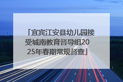 宜宾江安县幼儿园接受城南教育督导组2025年春期常规督查