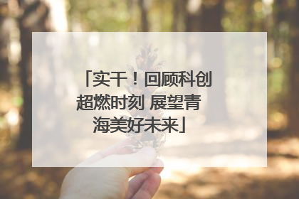 实干！回顾科创超燃时刻 展望青海美好未来