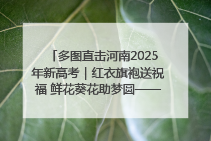 多图直击河南2025年新高考｜红衣旗袍送祝福 鲜花葵花助梦圆——尉氏县高考暖心送考
