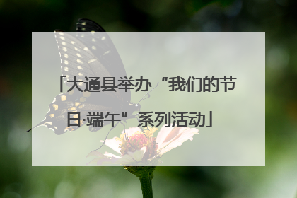 大通县举办“我们的节日·端午”系列活动
