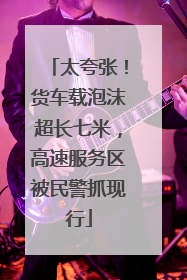 太夸张！货车载泡沫超长七米，高速服务区被民警抓现行