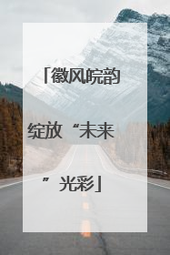 徽风皖韵绽放“未来”光彩
