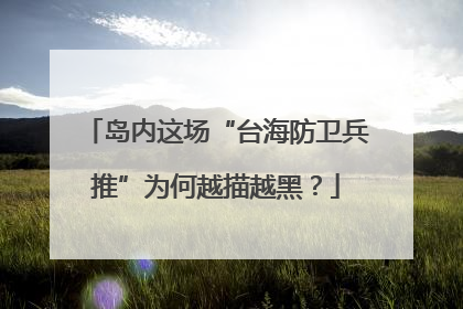 岛内这场“台海防卫兵推”为何越描越黑？