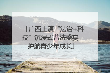 广西上演“法治+科技”沉浸式普法盛宴 护航青少年成长