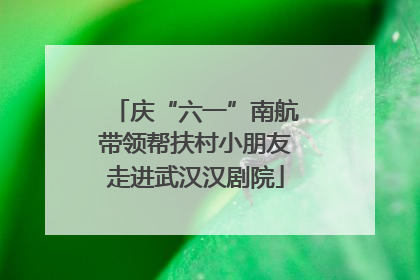 庆“六一”南航带领帮扶村小朋友走进武汉汉剧院
