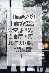 廊洽之约丨廊坊经洽会变身世界会客厅！河北扩大国际“朋友圈”