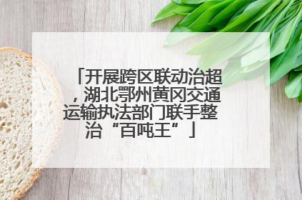 开展跨区联动治超，湖北鄂州黄冈交通运输执法部门联手整治“百吨王”