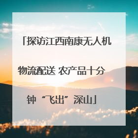 探访江西南康无人机物流配送 农产品十分钟“飞出”深山