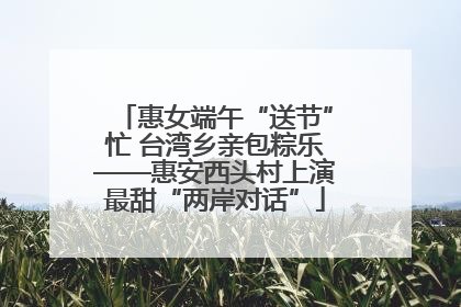 惠女端午“送节”忙 台湾乡亲包粽乐——惠安西头村上演最甜“两岸对话”
